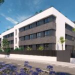 Render de un bloque de viviendas en Madrid