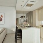 Render de un salón en Barcelona