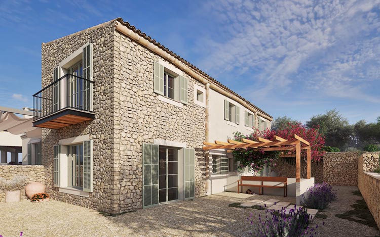 Renders for a country house in Santanyí, Mallorca